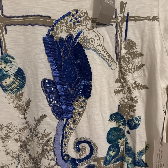 Chico’s 3/4 sleeve t-shirt. NWT. - Picture 4 of 4